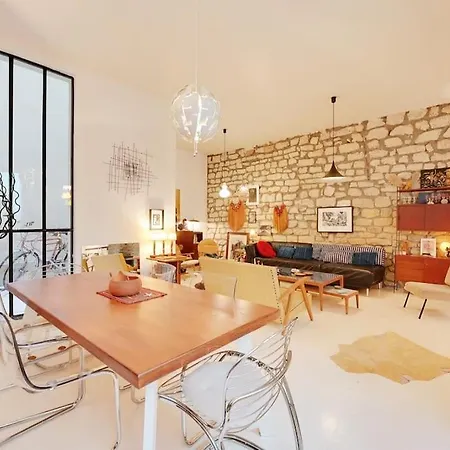 아파트 Spacious Vintage Duplex Flat - Gare Du Nord