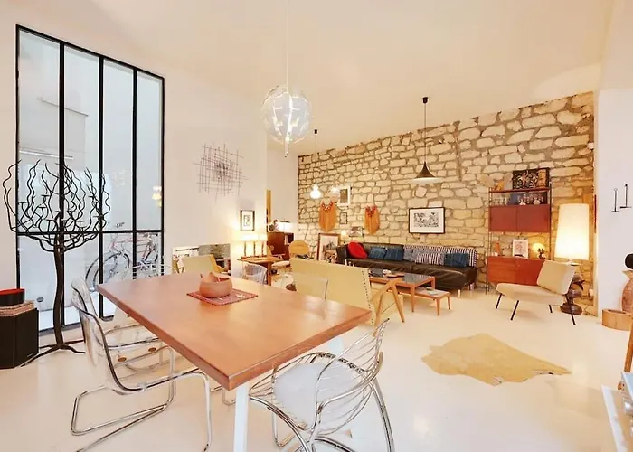 아파트 Spacious Vintage Duplex Flat - Gare Du Nord